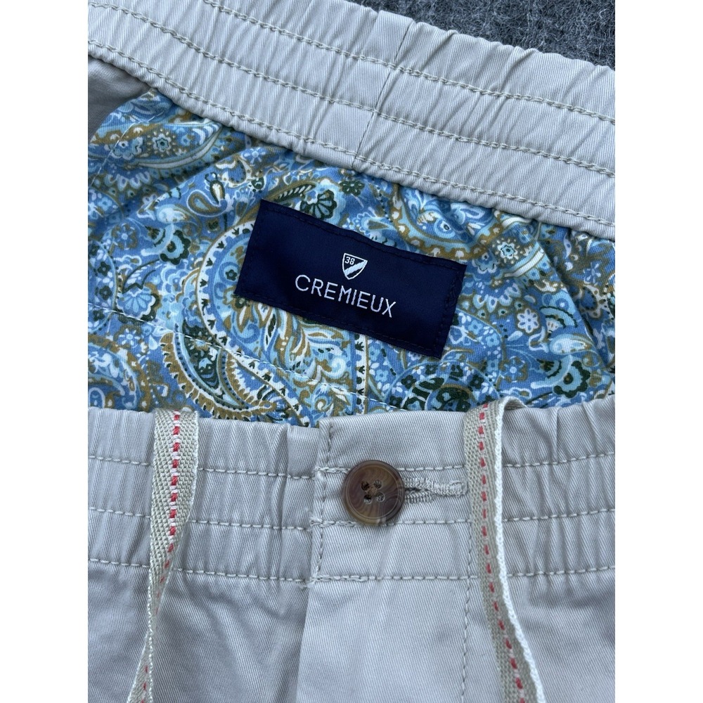 CREMIEUX Men's Khaki Chino Shorts Size 40‎